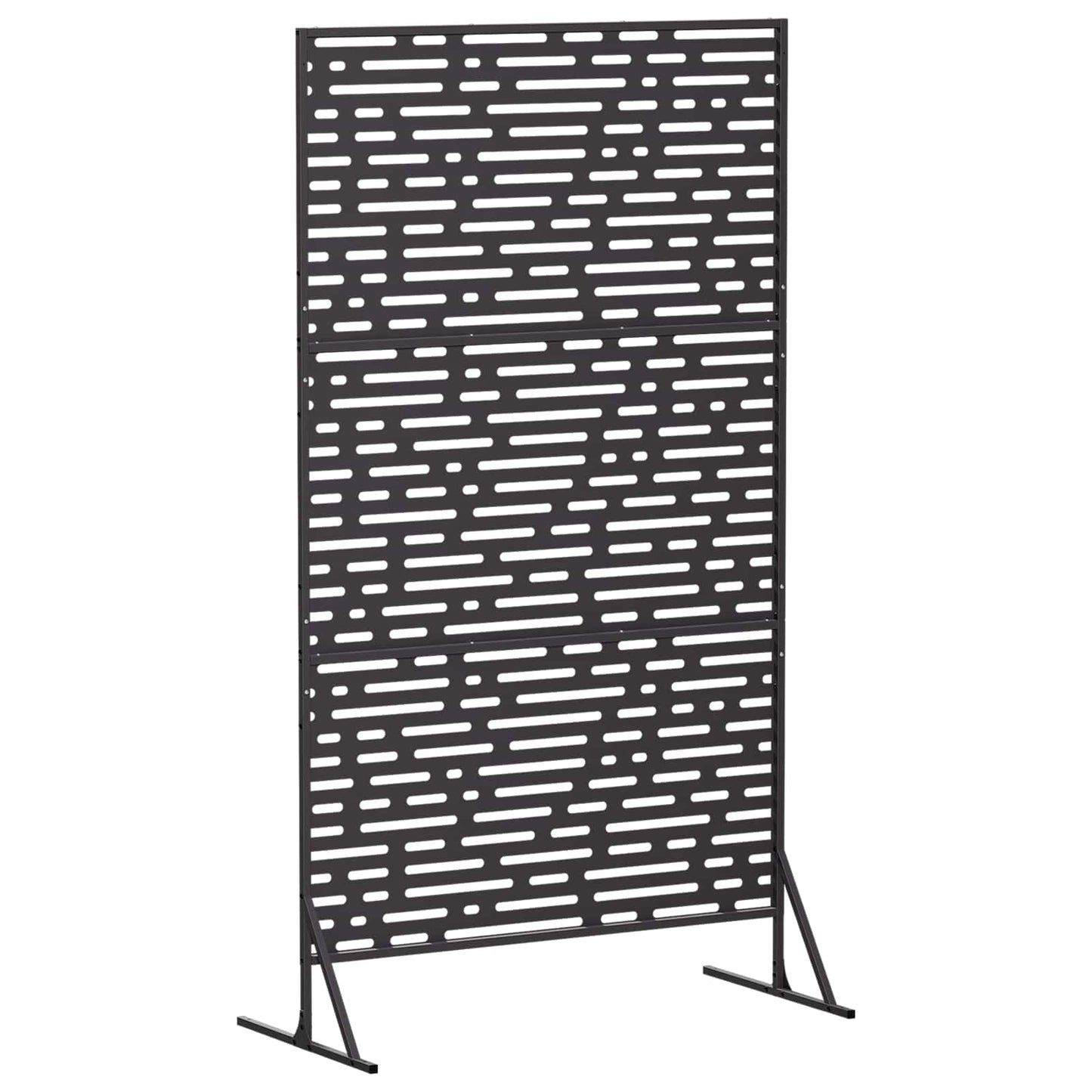 Privatlivsskærm 100 x 50 x 180 cm Stål Sort