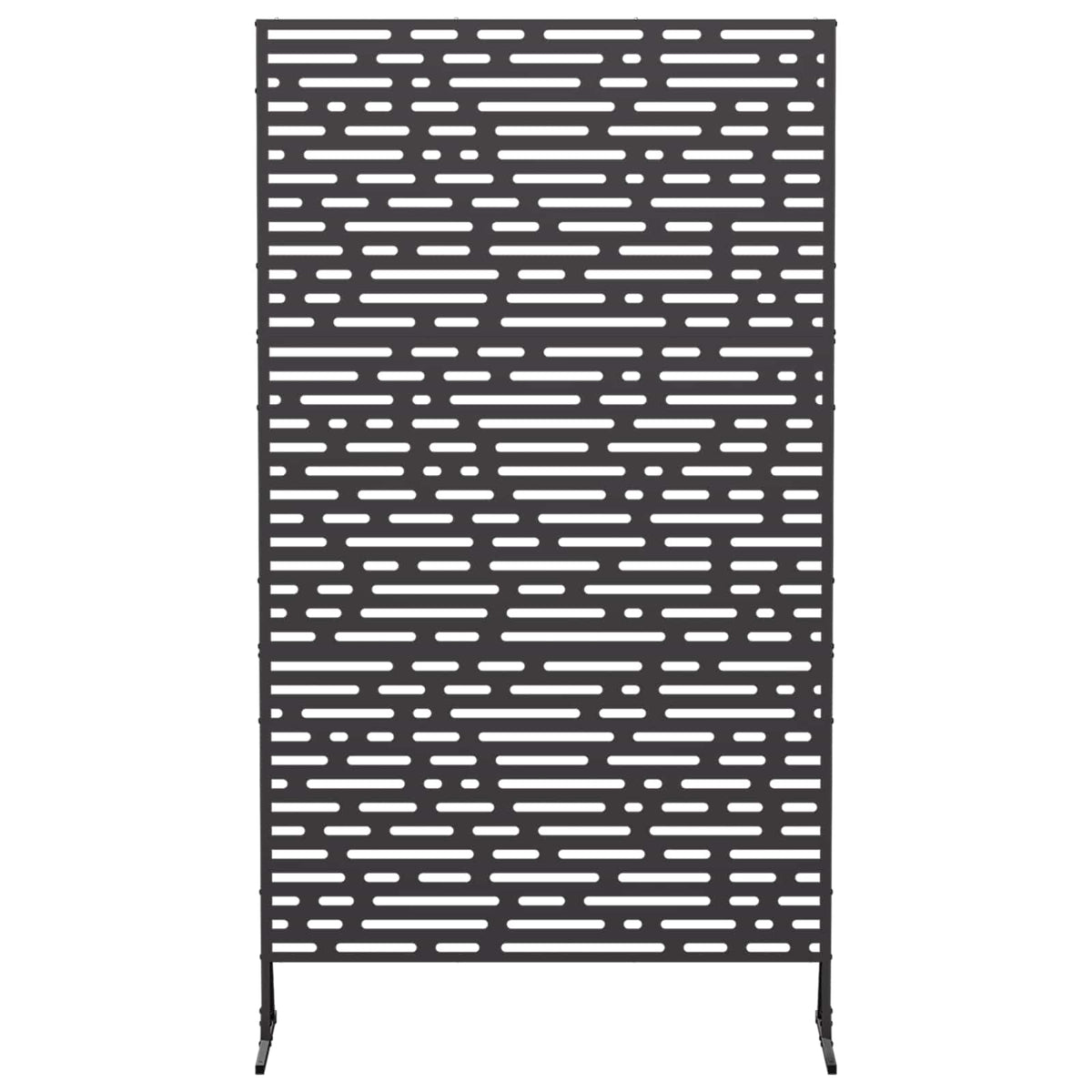 Privatlivsskærm 100 x 50 x 180 cm Stål Sort