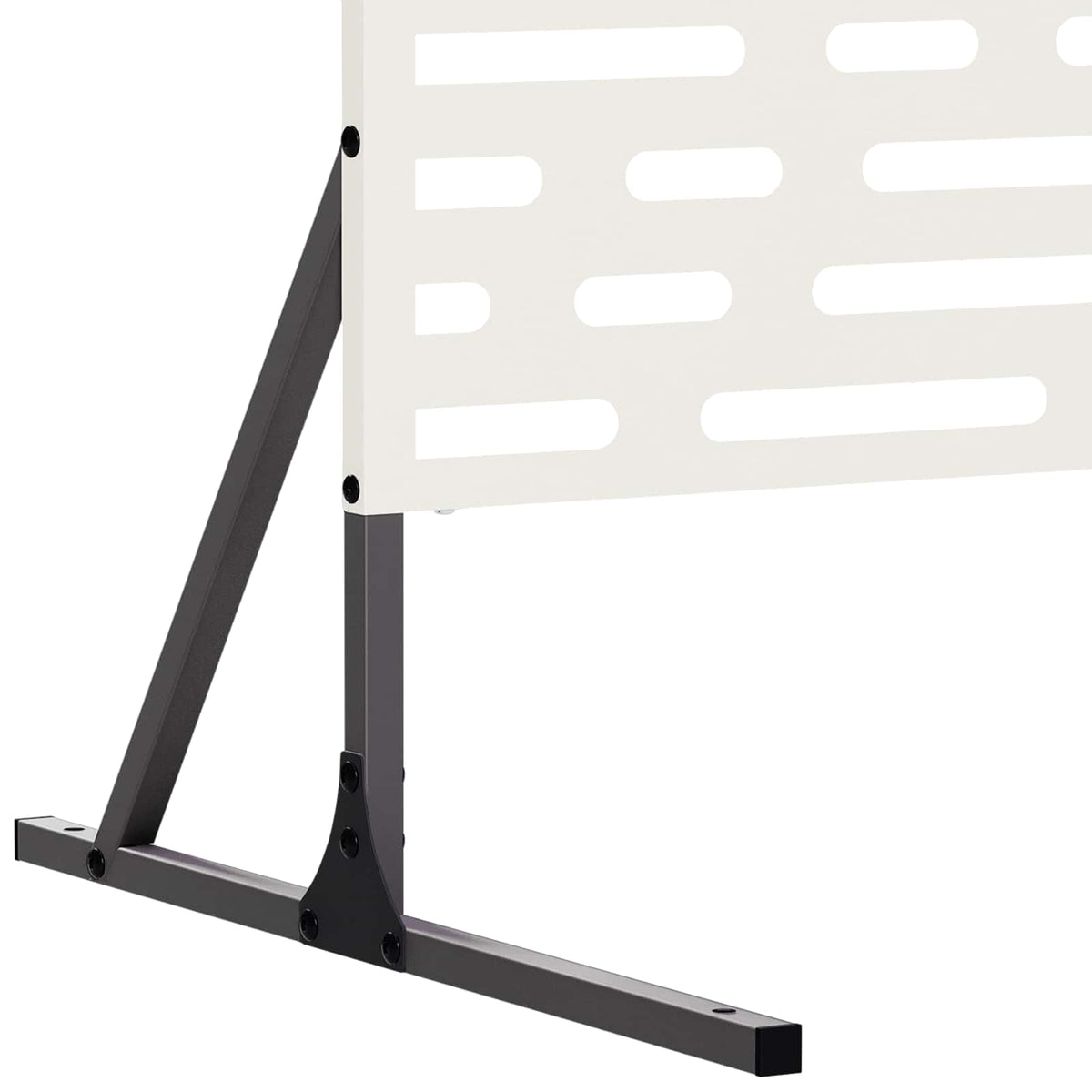 Privatlivsskærm 100 x 50 x 180 cm Stål Hvid