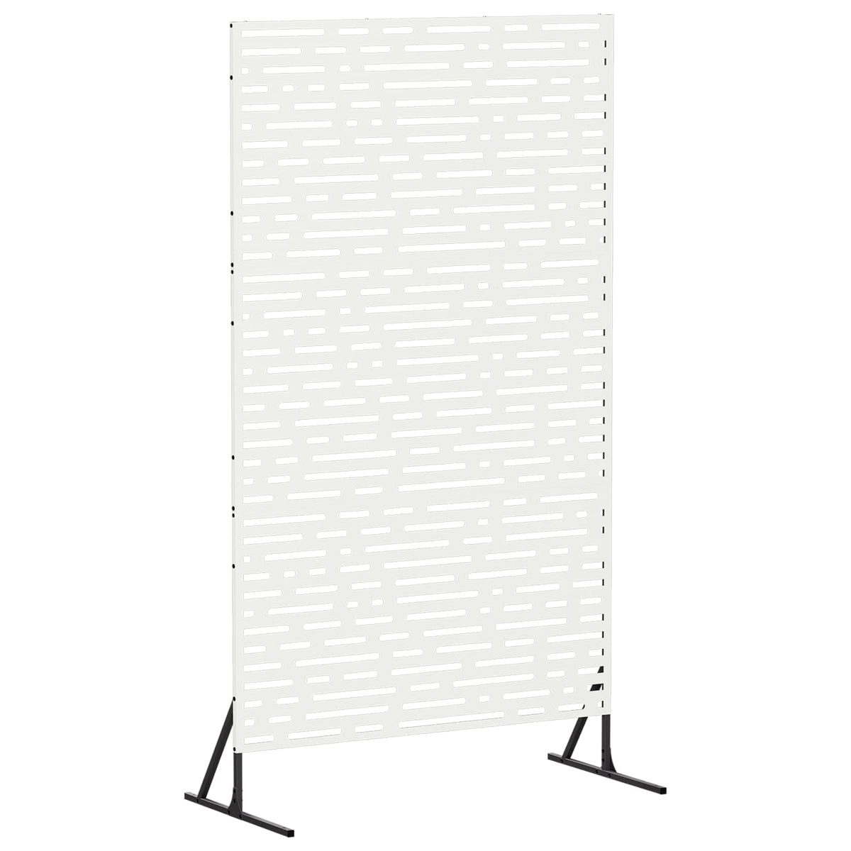 Privatlivsskærm 100 x 50 x 180 cm Stål Hvid