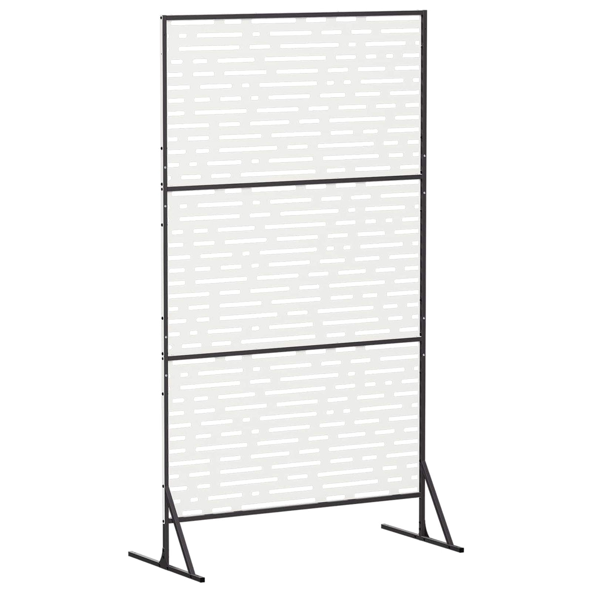 Privatlivsskærm 100 x 50 x 180 cm Stål Hvid