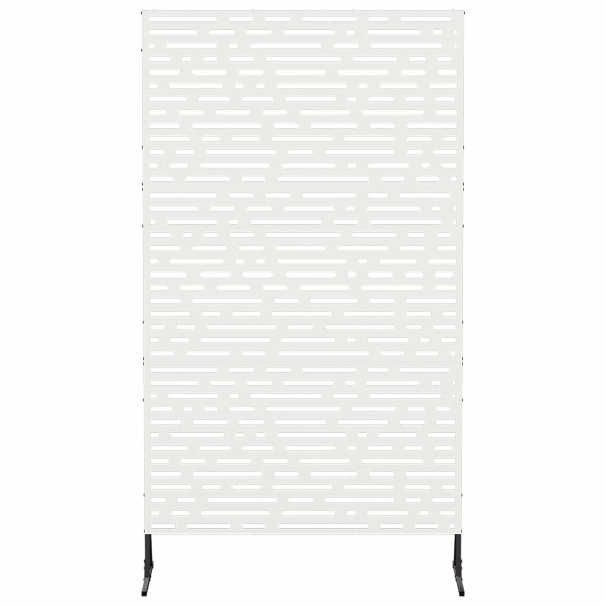 Privatlivsskærm 100 x 50 x 180 cm Stål Hvid