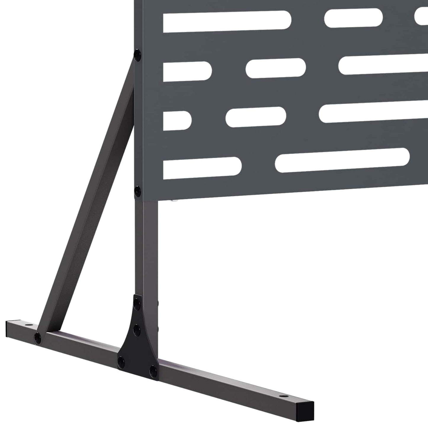 Privatlivsskærm 100 x 50 x 180 cm Stål Antracit