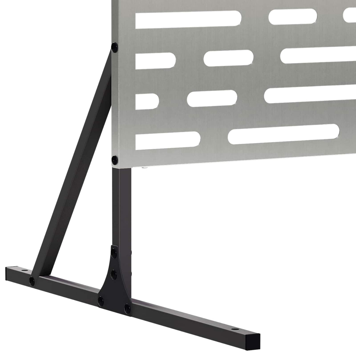 Privatlivsskærm 100 x 50 x 180 cm Galvaniseret stål Sølv