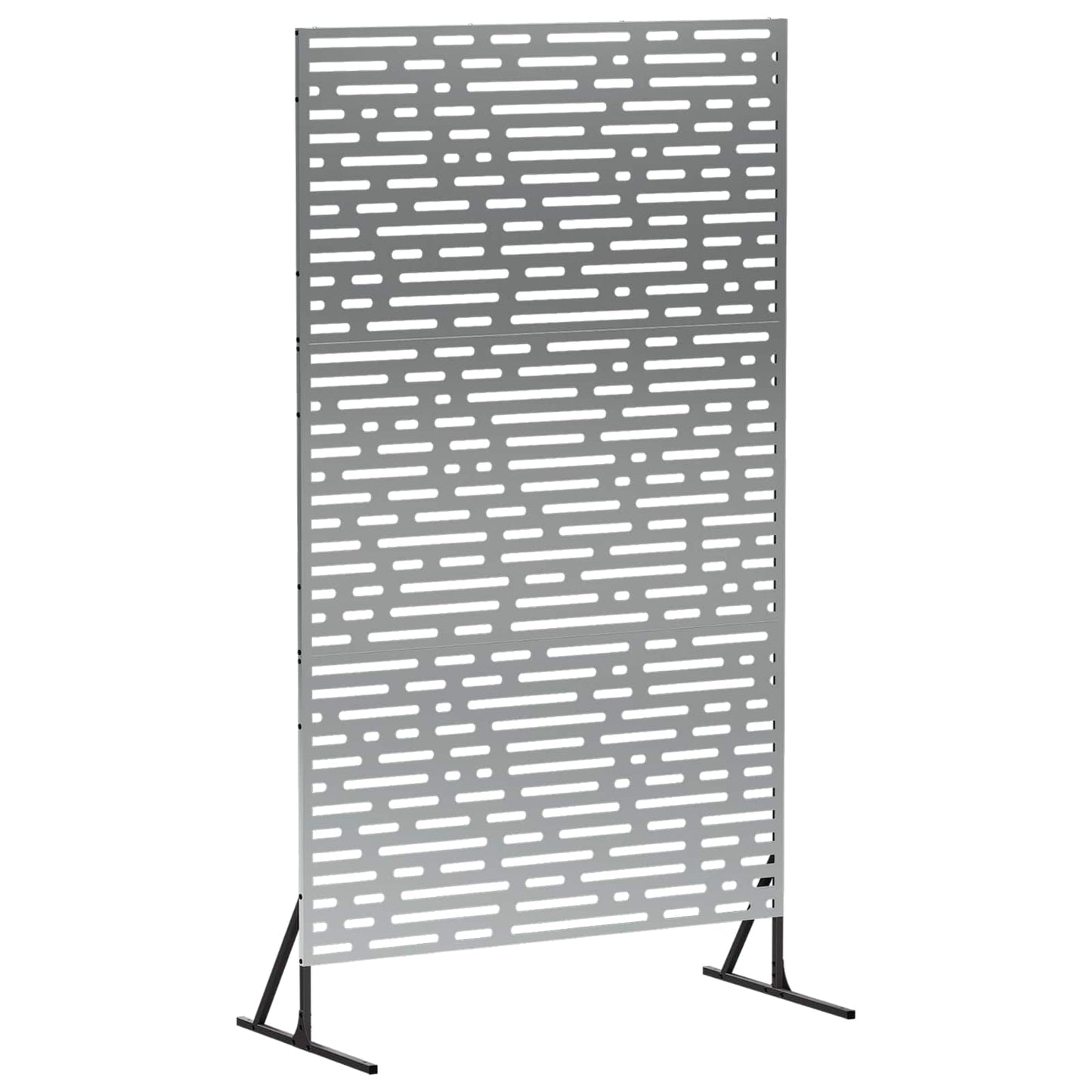 Privatlivsskærm 100 x 50 x 180 cm Galvaniseret stål Sølv