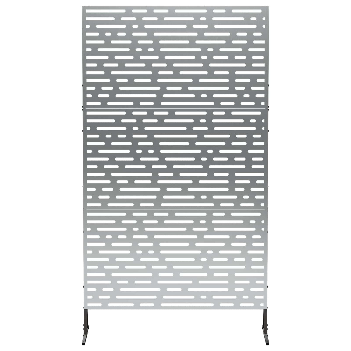 Privatlivsskærm 100 x 50 x 180 cm Galvaniseret stål Sølv
