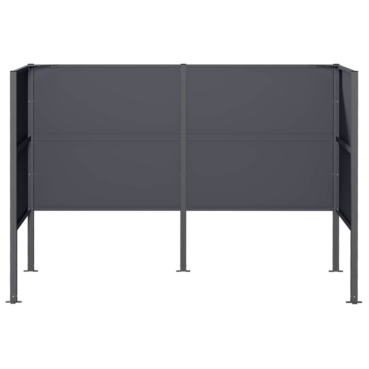 Skjuler til affaldsbeholder 167 x 85 x 113 cm Stål Antracit