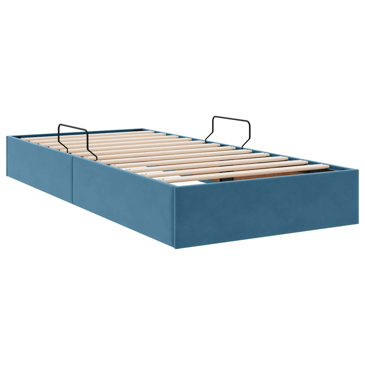 Ottoman Sengestel med opbevaring Mørk blå 90 x 190 cm Fløjl