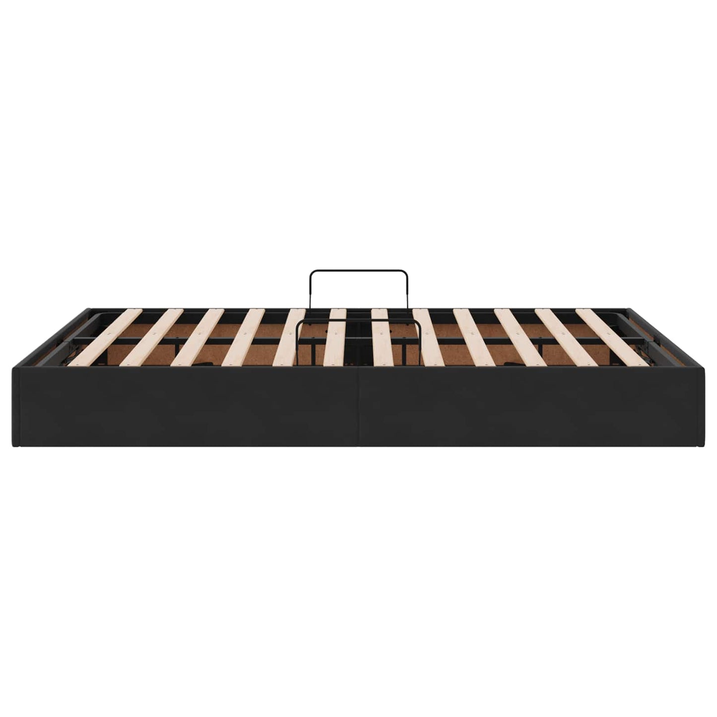 Ottoman Sengestel med opbevaring Sort 140 x 200 cm Fløjl