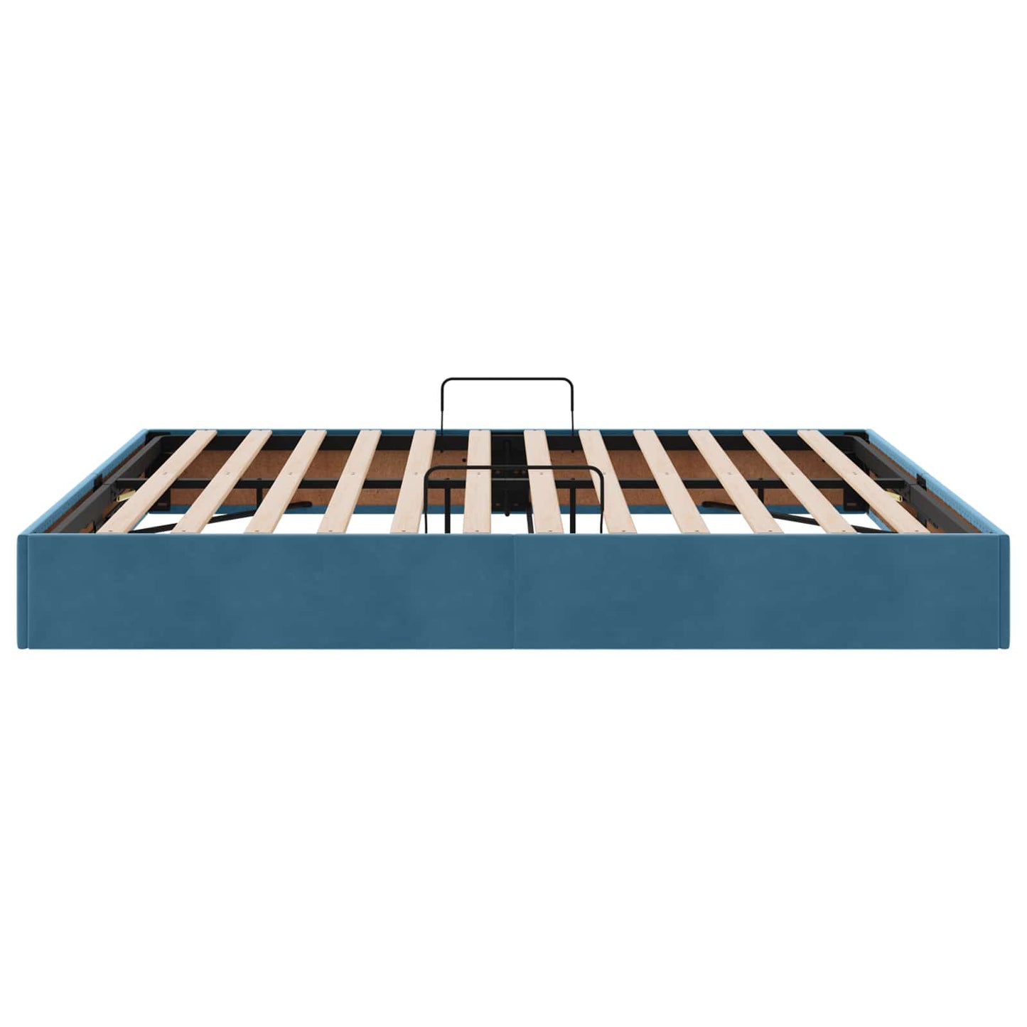 Ottoman Sengestel med opbevaring Mørk blå 160 x 200 cm Fløjl