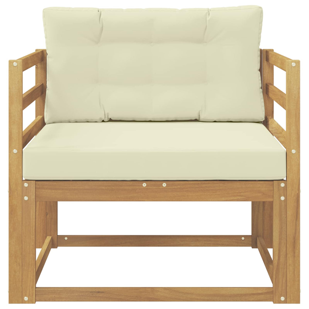 Udendørs Mellem Sofa Polyester Hvid