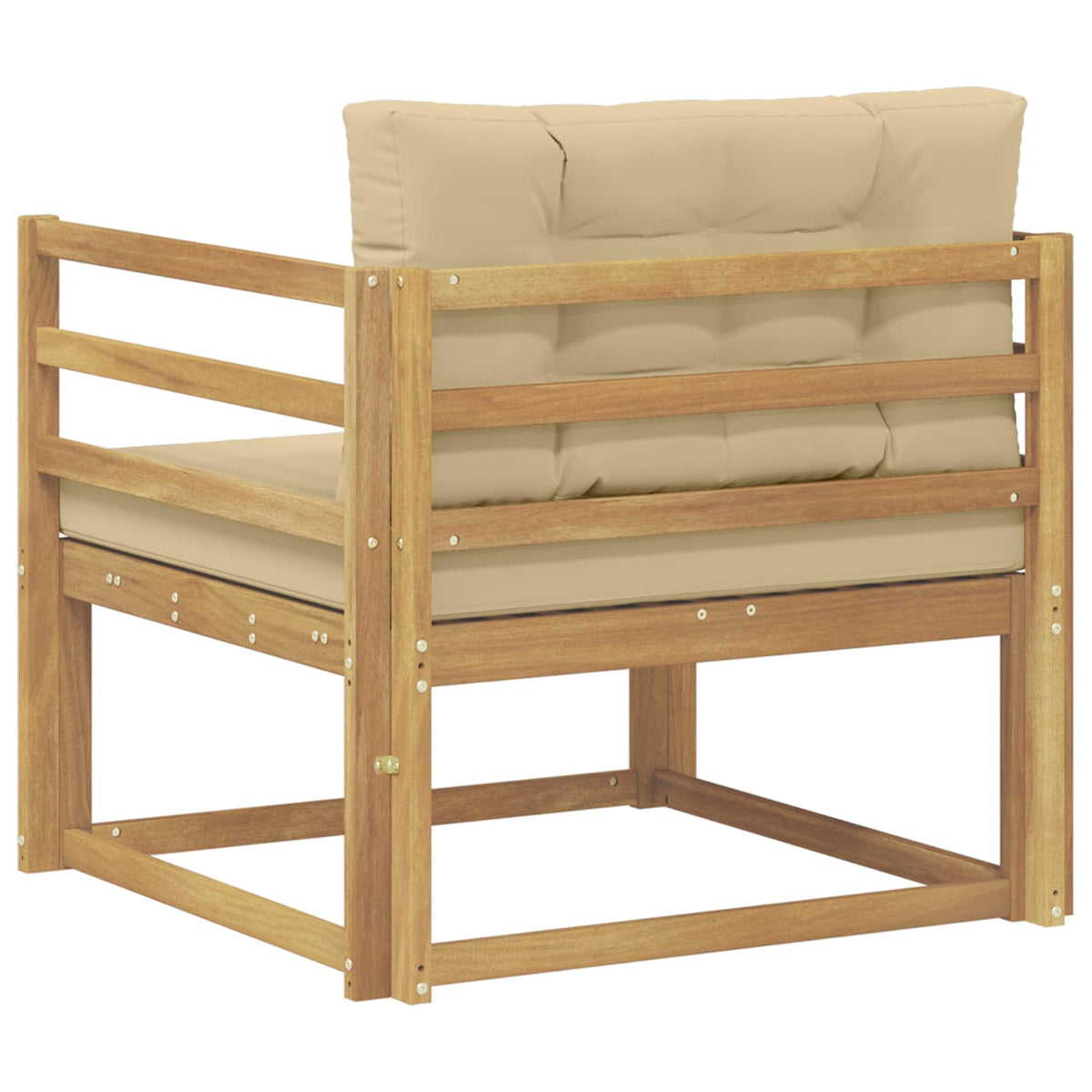 Udendørs Mellem Sofa Polyester Hvid