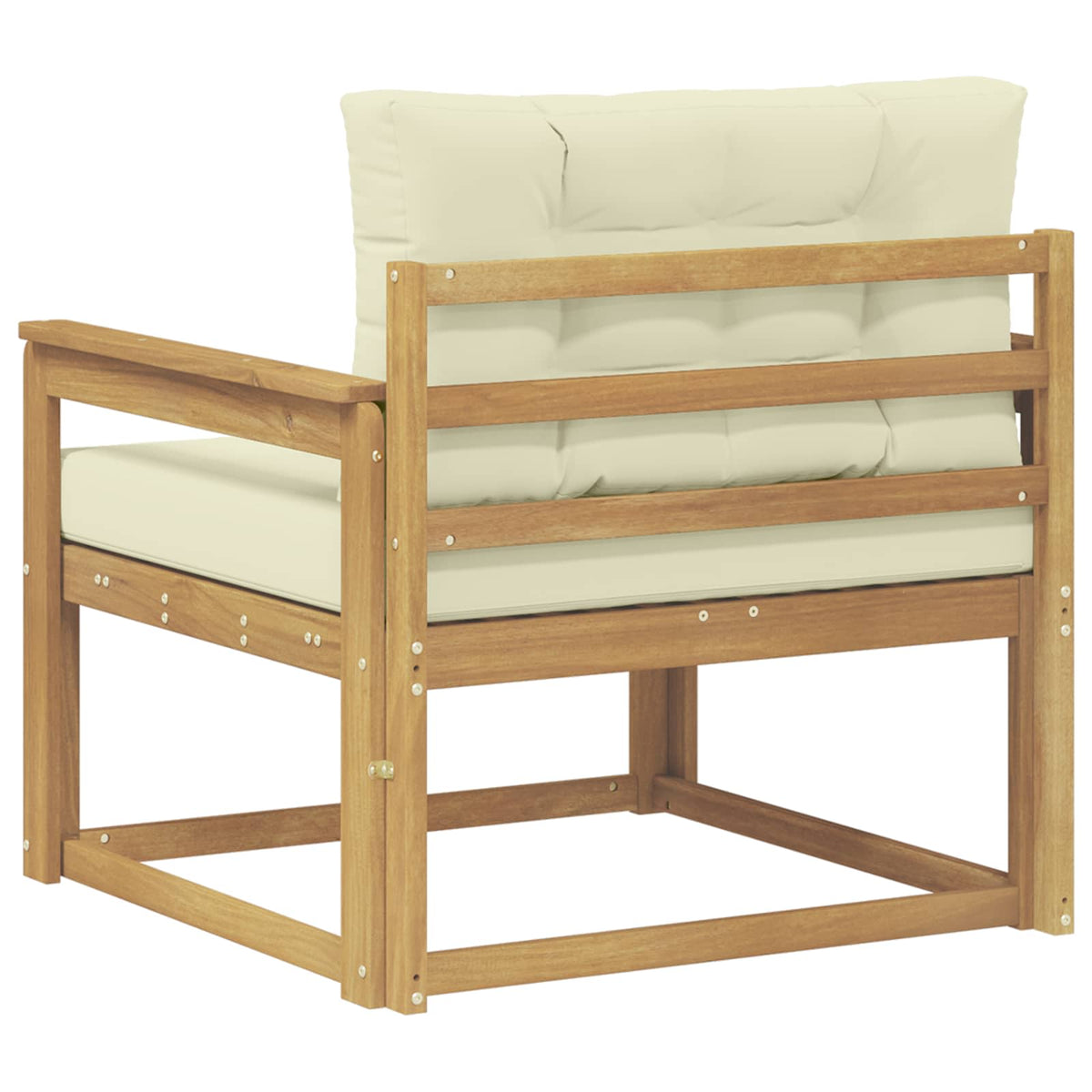 Udendørs Mellem Sofa Polyester Hvid