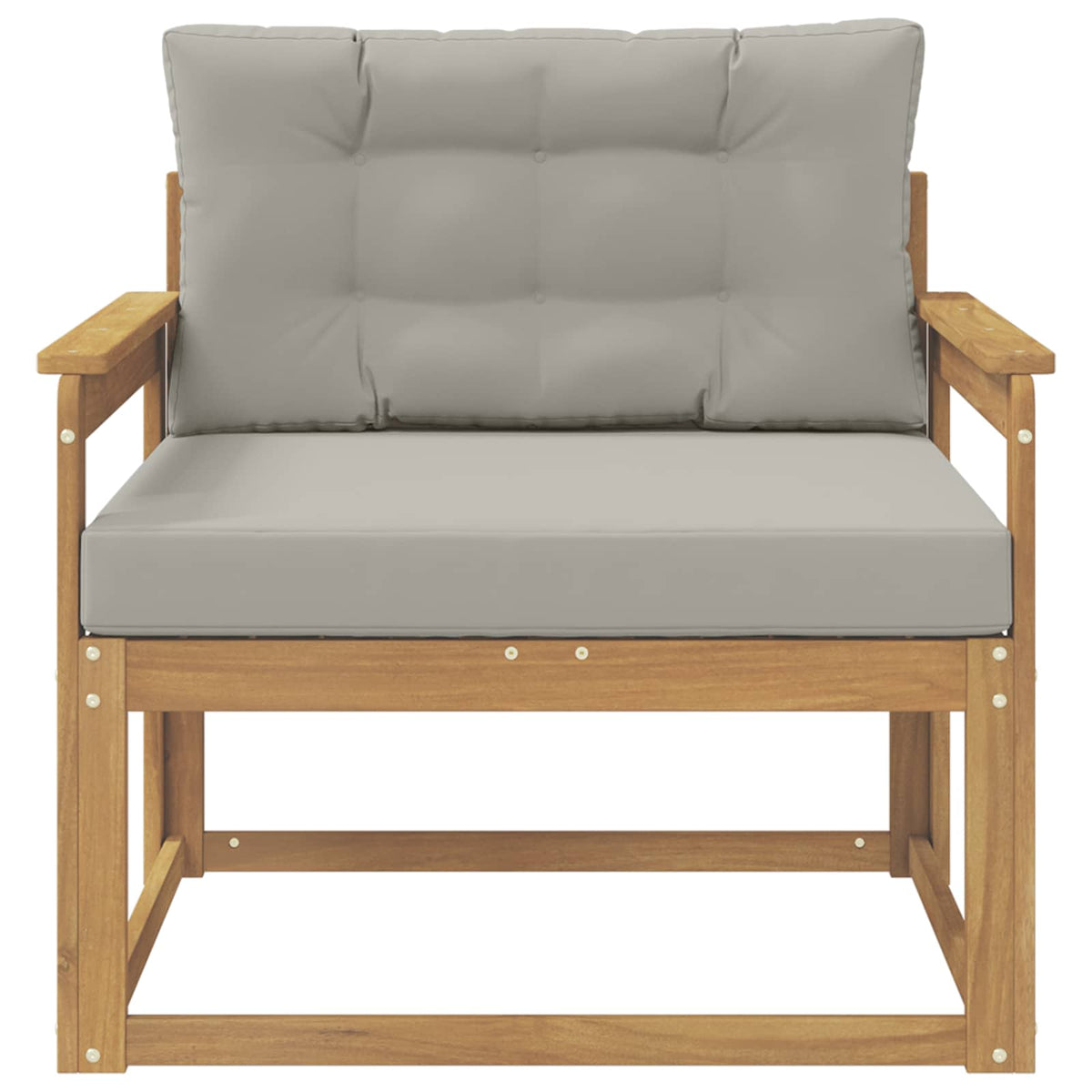 Udendørs Mellem Sofa Polyester Hvid