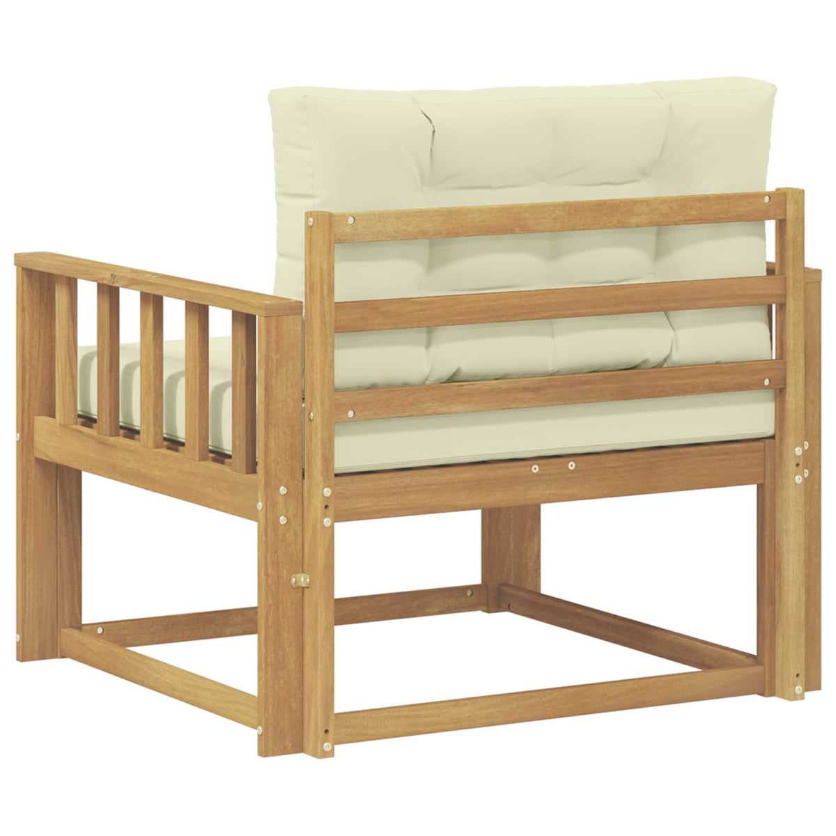 Udendørs Mellem Sofa Polyester Hvid