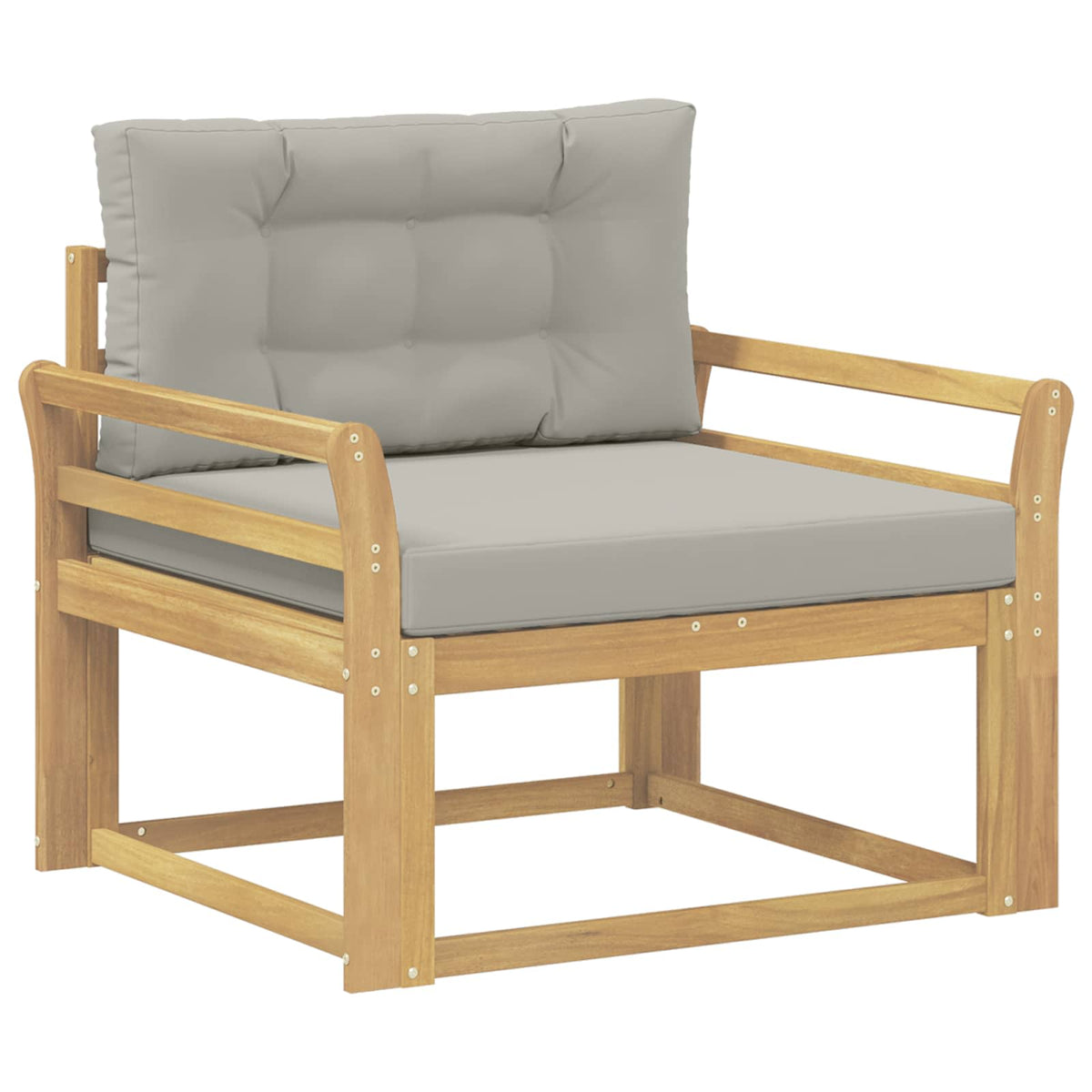 Udendørs Mellem Sofa Polyester Hvid