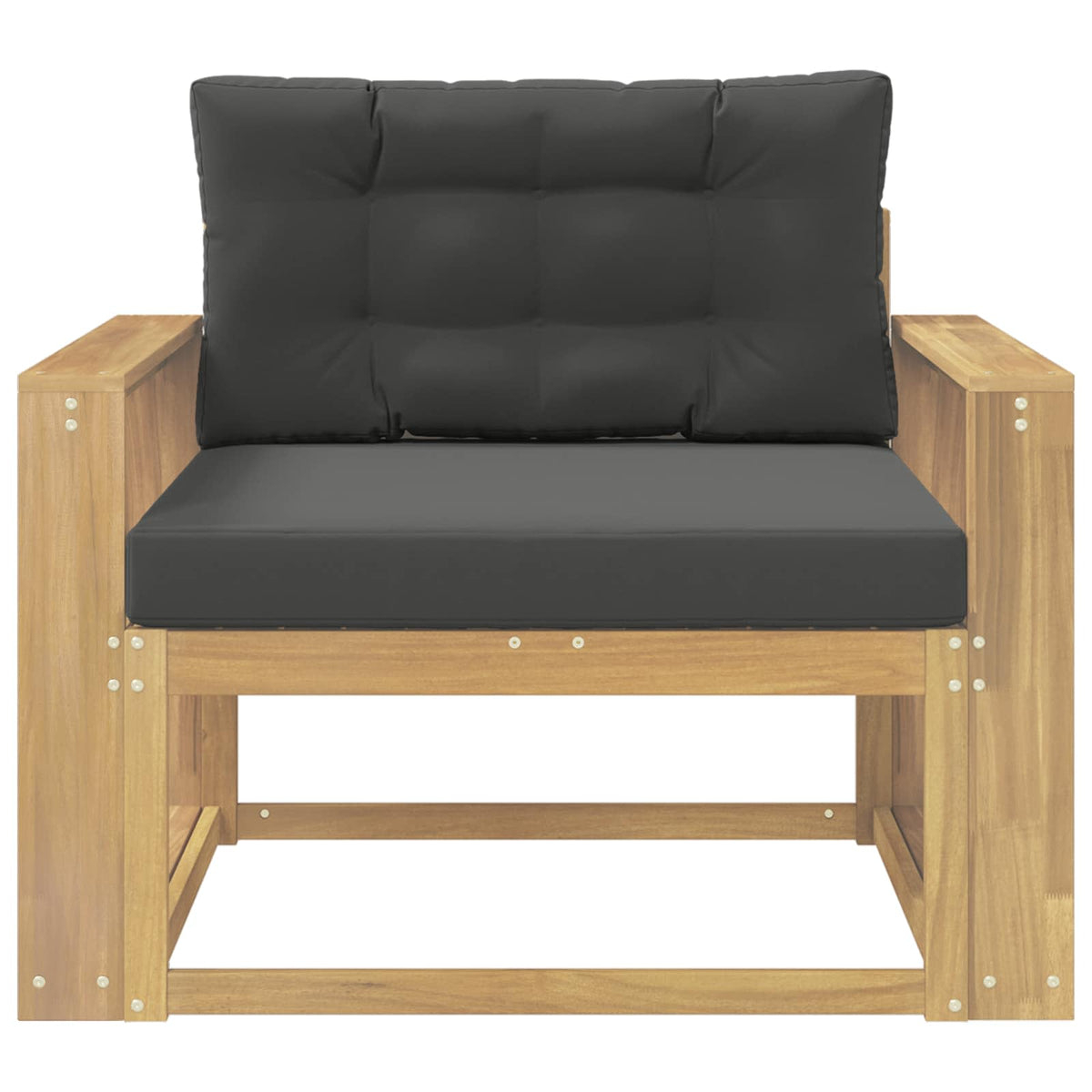 Udendørs Mellem Sofa Polyester Hvid