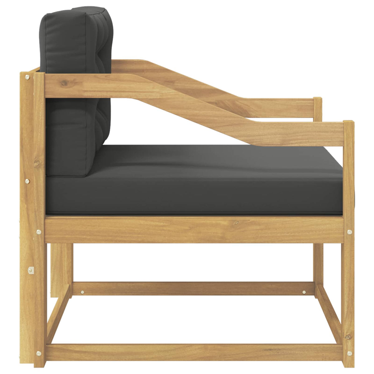 Udendørs Mellem Sofa Polyester Hvid