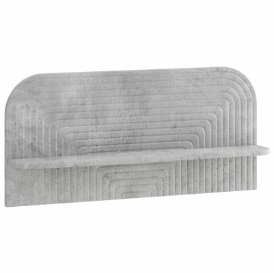 Væghylde 2 stk. Betongrå 80,5 x 13,5 x 37,5 cm Konstrueret træ