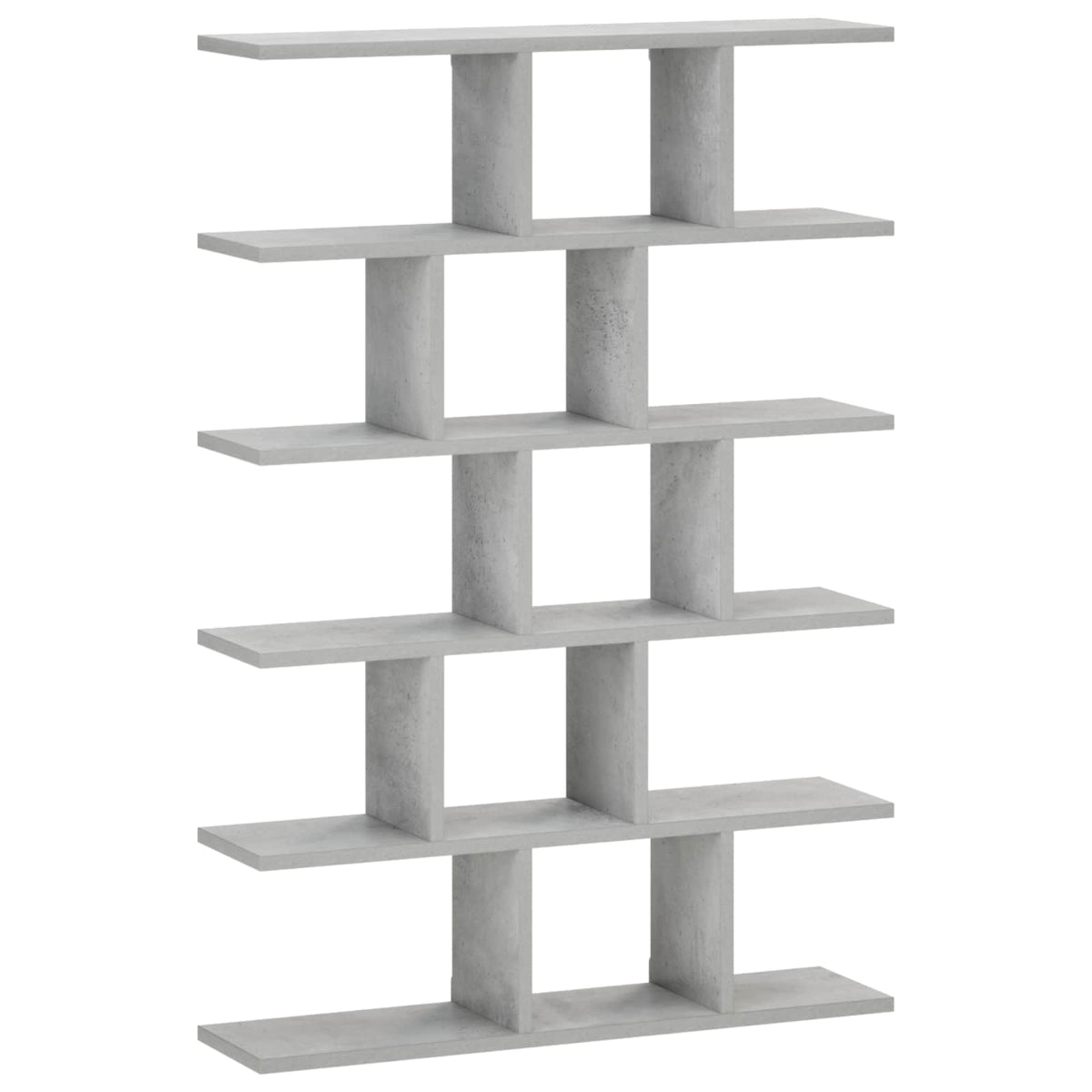Væghylde Betongrå 70 x 17 x 101 cm Konstrueret træ