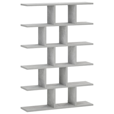 Væghylde Betongrå 70 x 17 x 101 cm Konstrueret træ