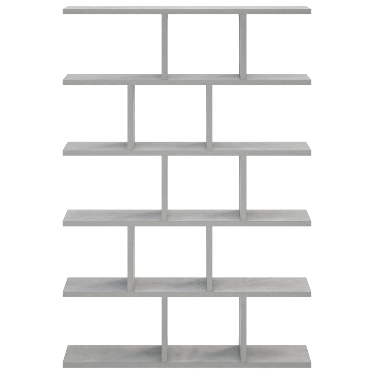 Væghylde Betongrå 70 x 17 x 101 cm Konstrueret træ