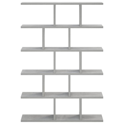 Væghylde Betongrå 70 x 17 x 101 cm Konstrueret træ