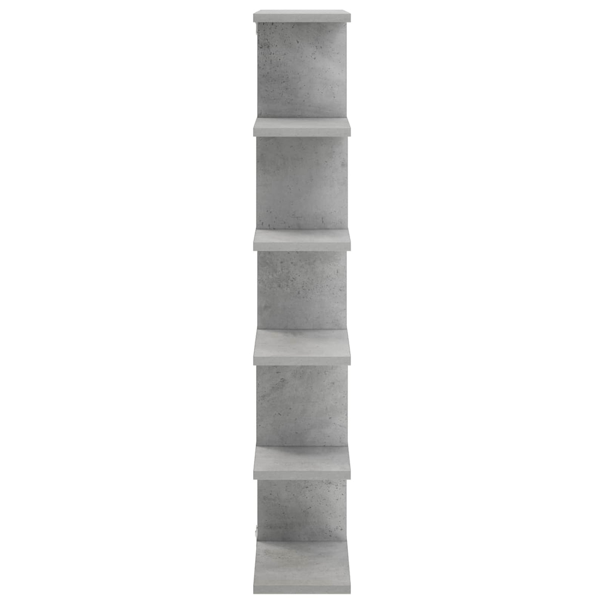 Væghylde Betongrå 70 x 17 x 101 cm Konstrueret træ