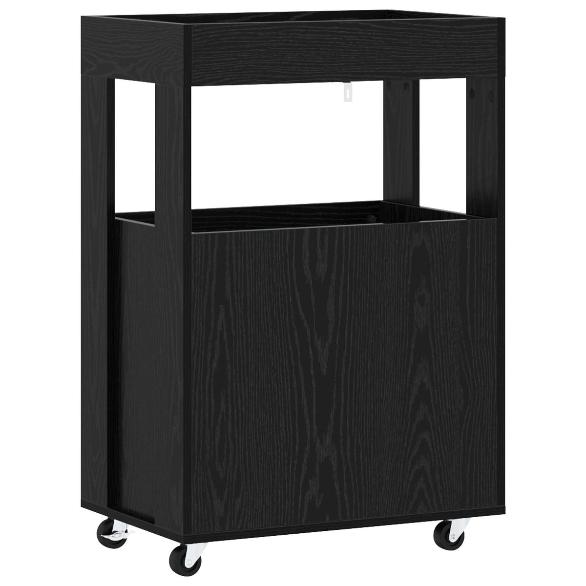 Barvogn Sort eg 60 x 39,5 x 89 cm Konstrueret træ