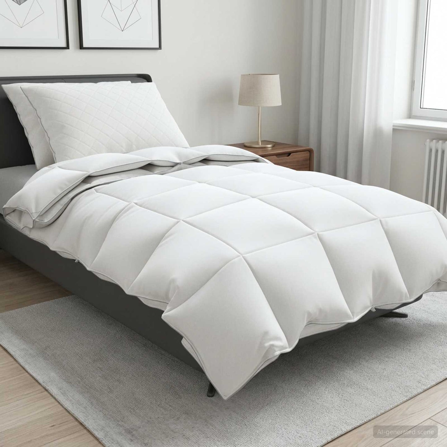 90% gåsedun dyne sæt FULDA 3 stk. 135 x 220 cm Hele sæsoner
