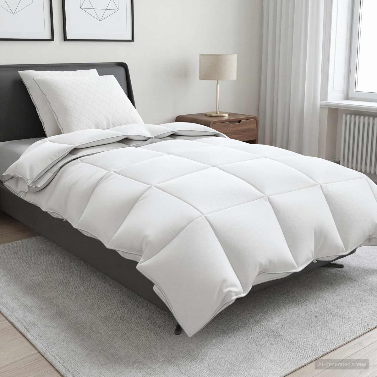 90% gåsedun dyne sæt FULDA 3 stk. 135 x 220 cm Hele sæsoner
