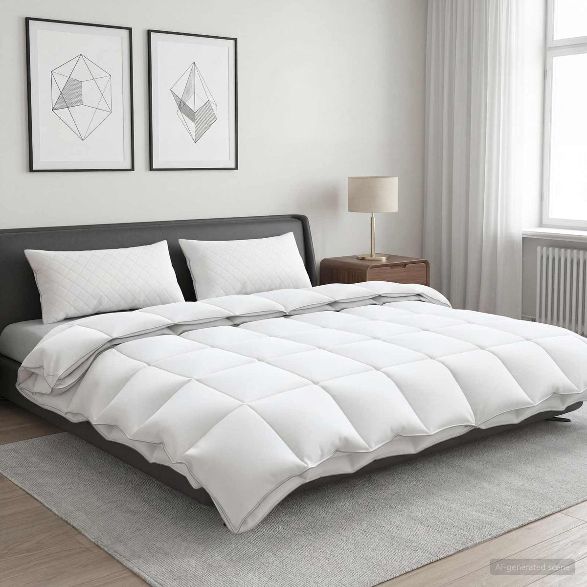 90% gåsedun dyne sæt FULDA 3 stk. 200 x 220 cm Hele sæsoner