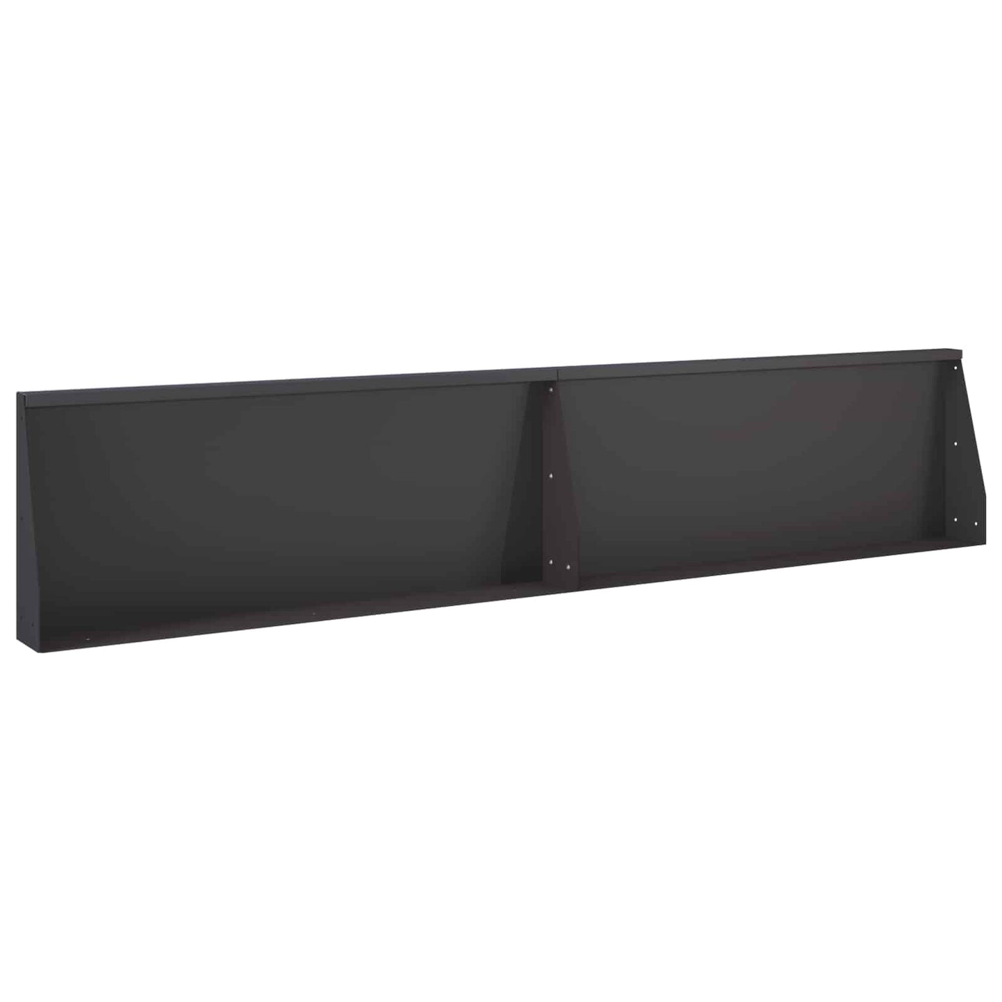Støttemur 2 stk. 100 x 12 x 30 cm Stål Sort