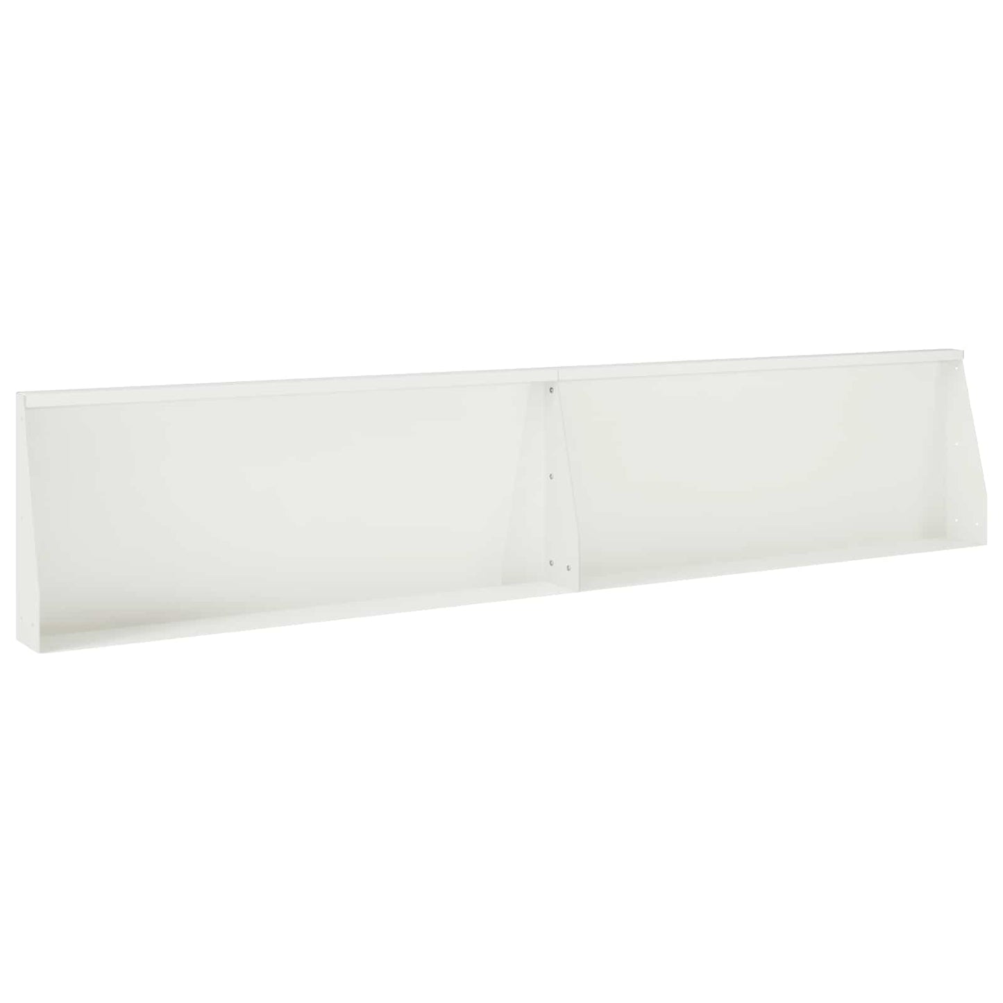 Støttemur 2 stk. 100 x 12 x 30 cm Stål Hvid