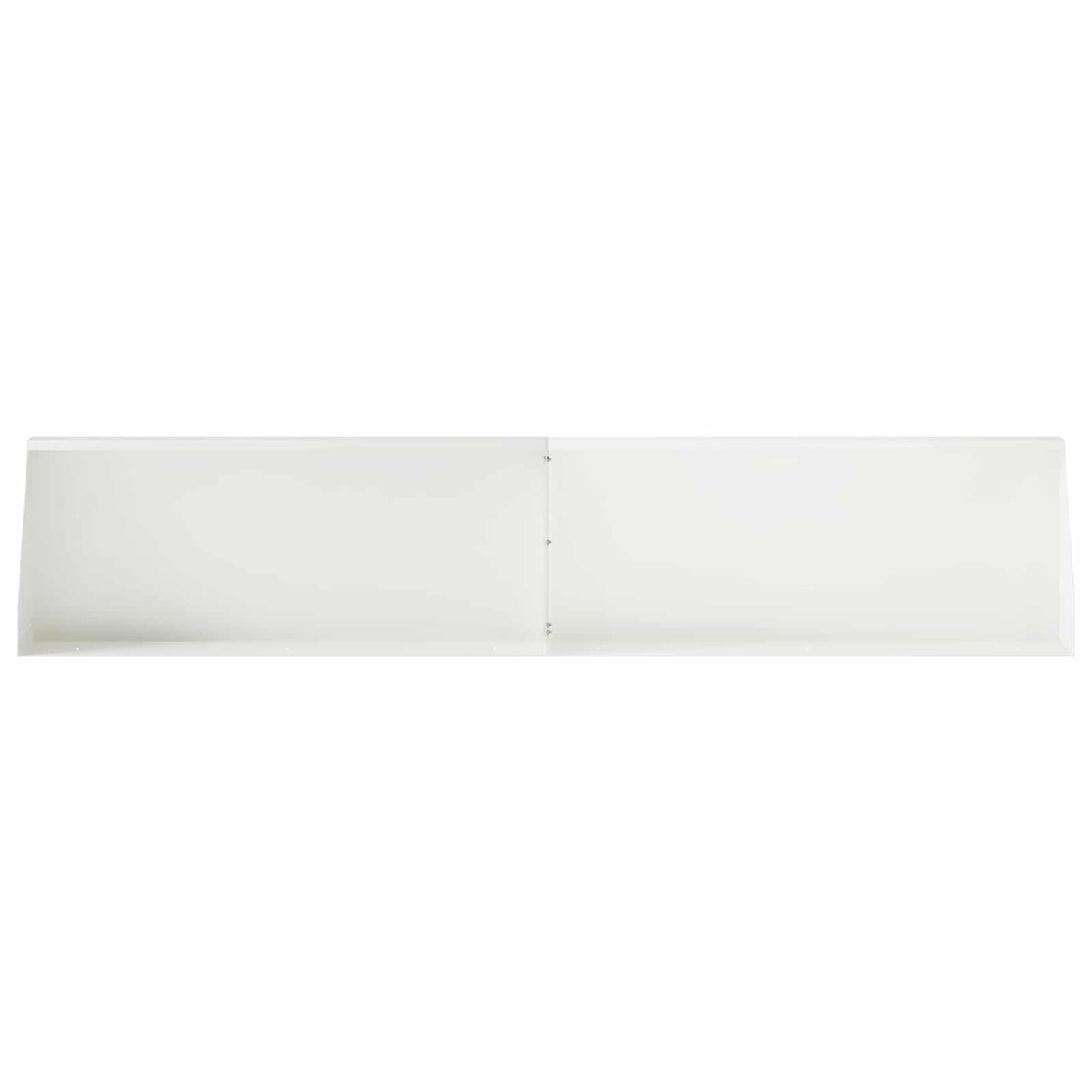 Støttemur 2 stk. 100 x 12 x 30 cm Stål Hvid
