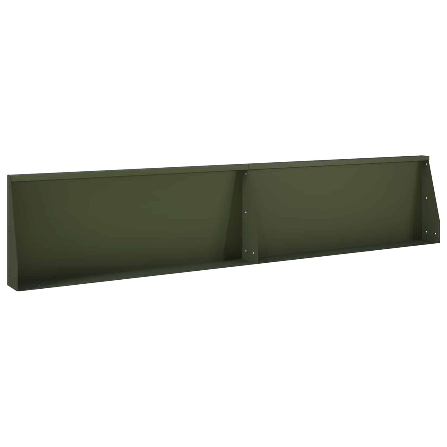 Støttemur 2 stk. 100 x 12 x 30 cm Stål Olivengrøn