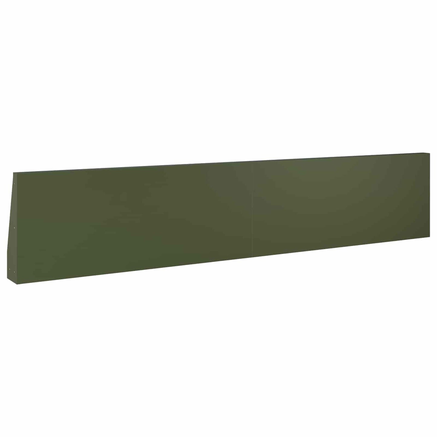 Støttemur 2 stk. 100 x 12 x 30 cm Stål Olivengrøn