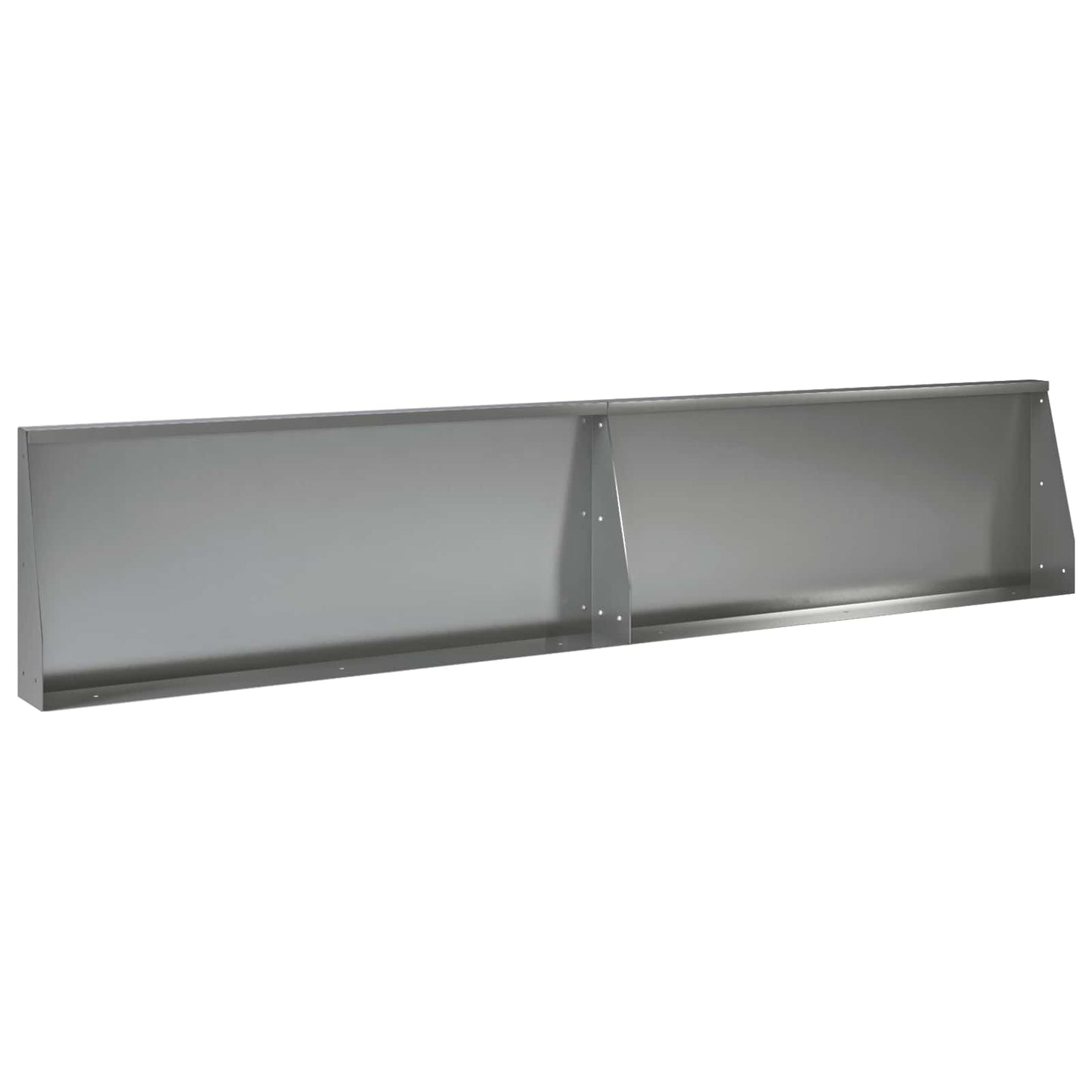 Støttemur 2 stk. 100 x 12 x 30 cm Galvaniseret stål Sølv