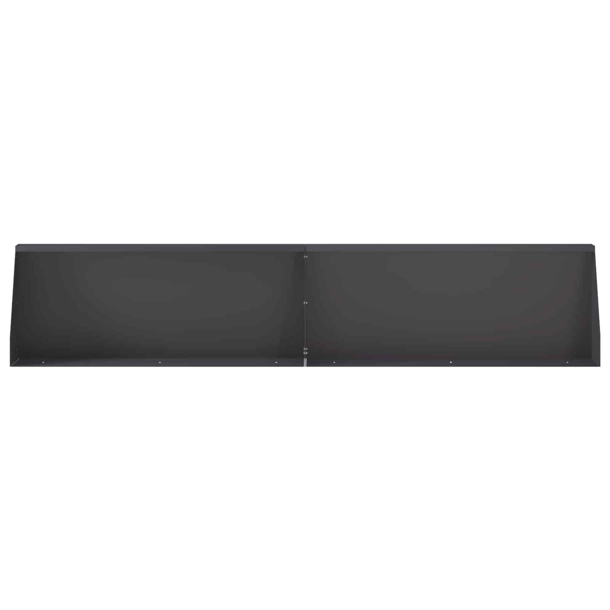 Støttemur 2 stk. 100 x 12 x 40 cm Stål Sort