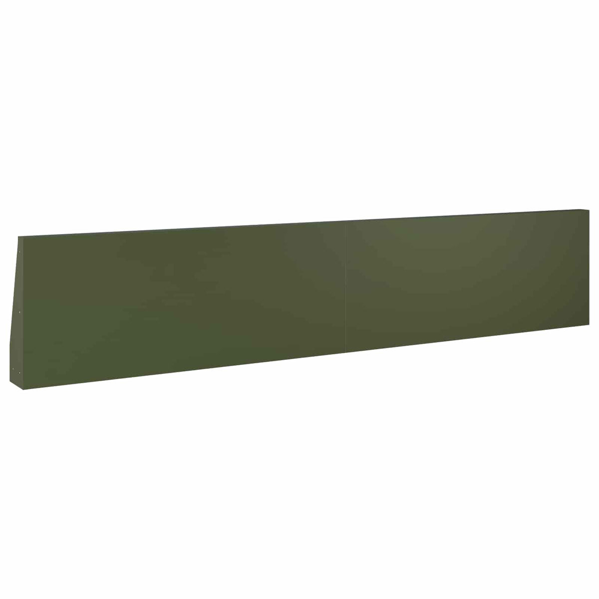 Støttemur 2 stk. 100 x 12 x 40 cm Stål Olivengrøn