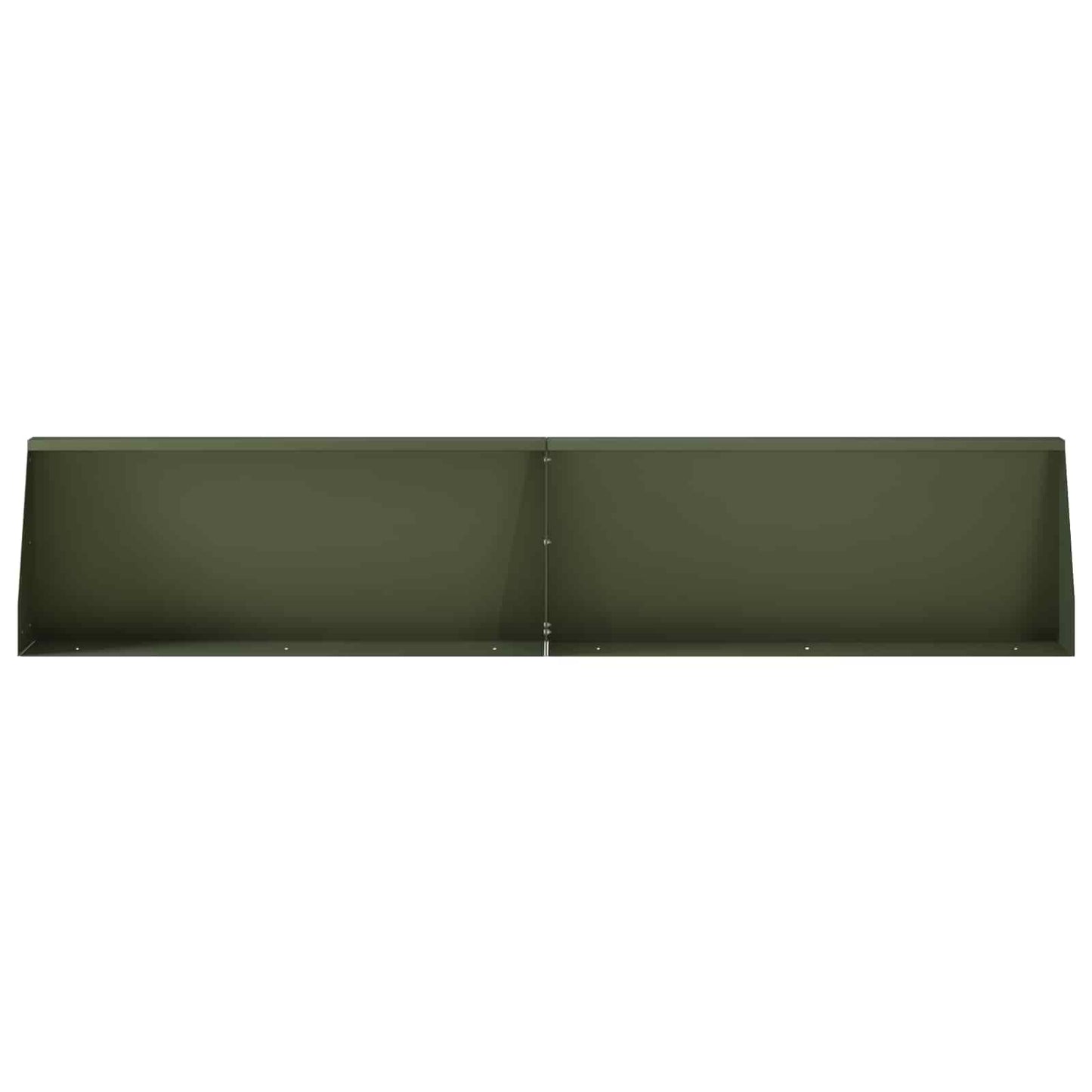 Støttemur 2 stk. 100 x 12 x 40 cm Stål Olivengrøn