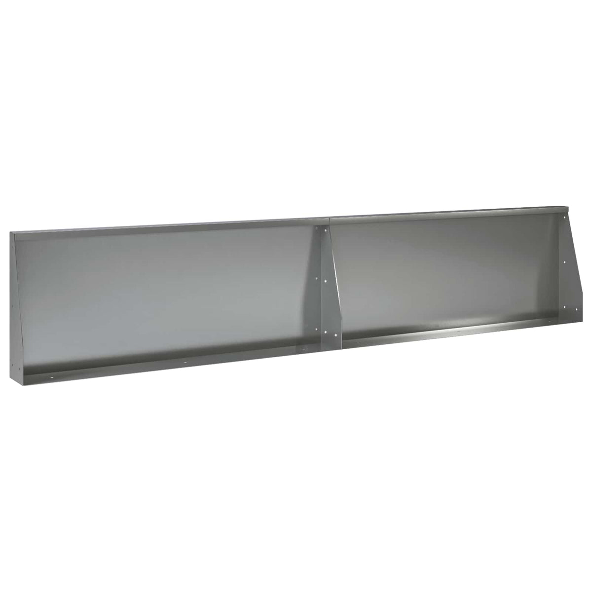Støttemur 2 stk. 100 x 12 x 40 cm Galvaniseret stål Sølv