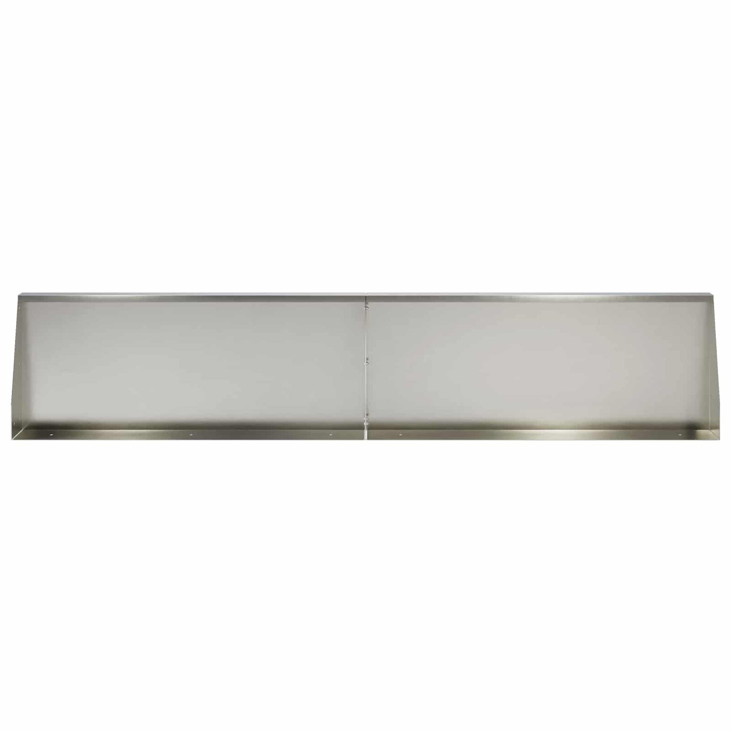 Støttemur 2 stk. 100 x 12 x 50 cm Rustfrit stål Sølv