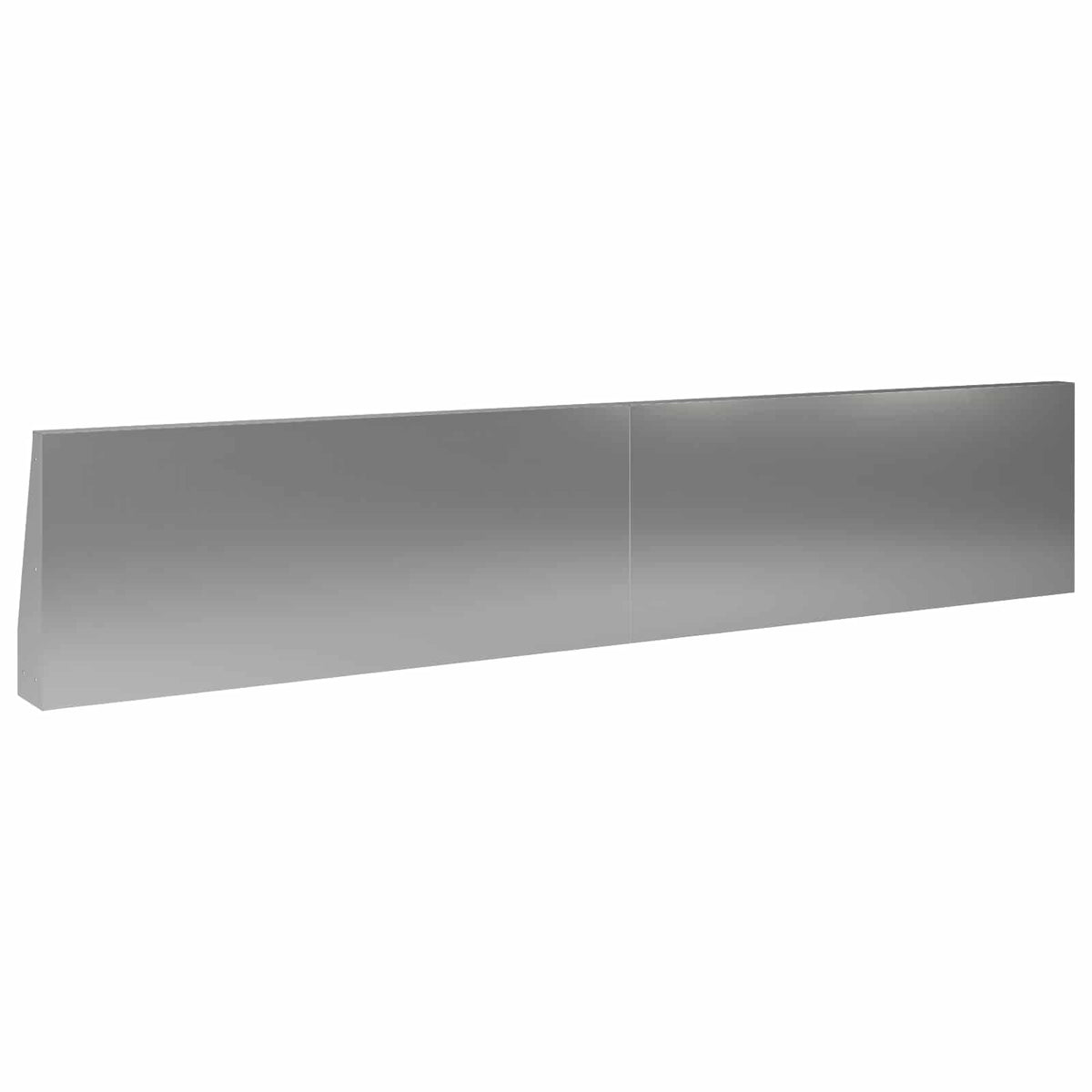 Støttemur 2 stk. 100 x 12 x 50 cm Galvaniseret stål Sølv