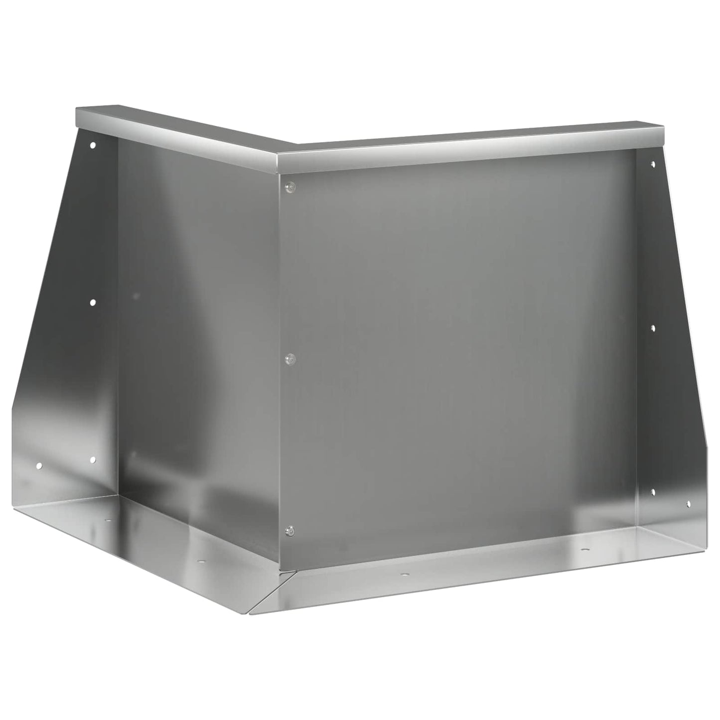 Støttemur 50 x 50 x 40 cm Galvaniseret stål Sølv