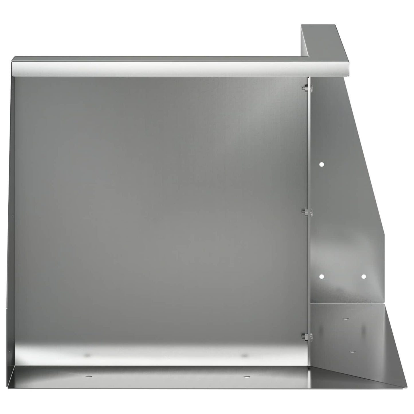 Støttemur 50 x 50 x 40 cm Galvaniseret stål Sølv