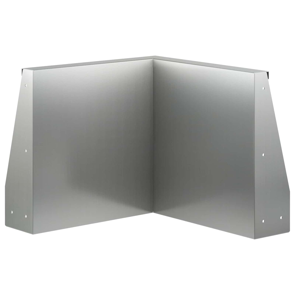 Støttemur 2 stk. 50 x 50 x 40 cm Galvaniseret stål Sølv