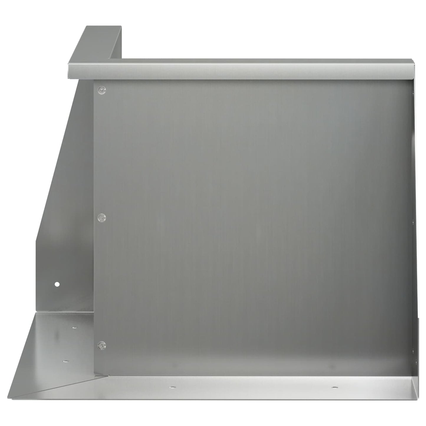 Støttemur 2 stk. 50 x 50 x 40 cm Galvaniseret stål Sølv