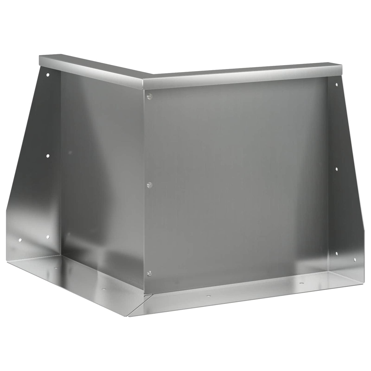 Støttemur 50 x 50 x 50 cm Galvaniseret stål Sølv