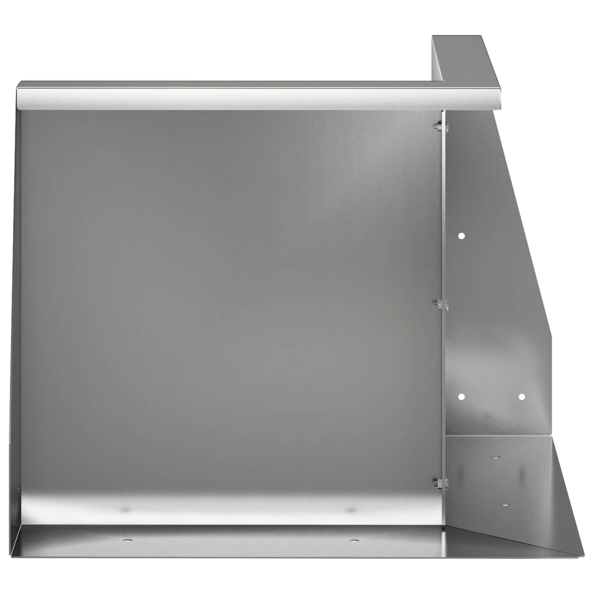 Støttemur 50 x 50 x 50 cm Galvaniseret stål Sølv